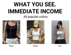 Customize Pattern DIY Picture Women Korean Tank Tops Thread Casual Street Vest Hip Hop Sleeveless Clothes Summer Y2K Woman Vests