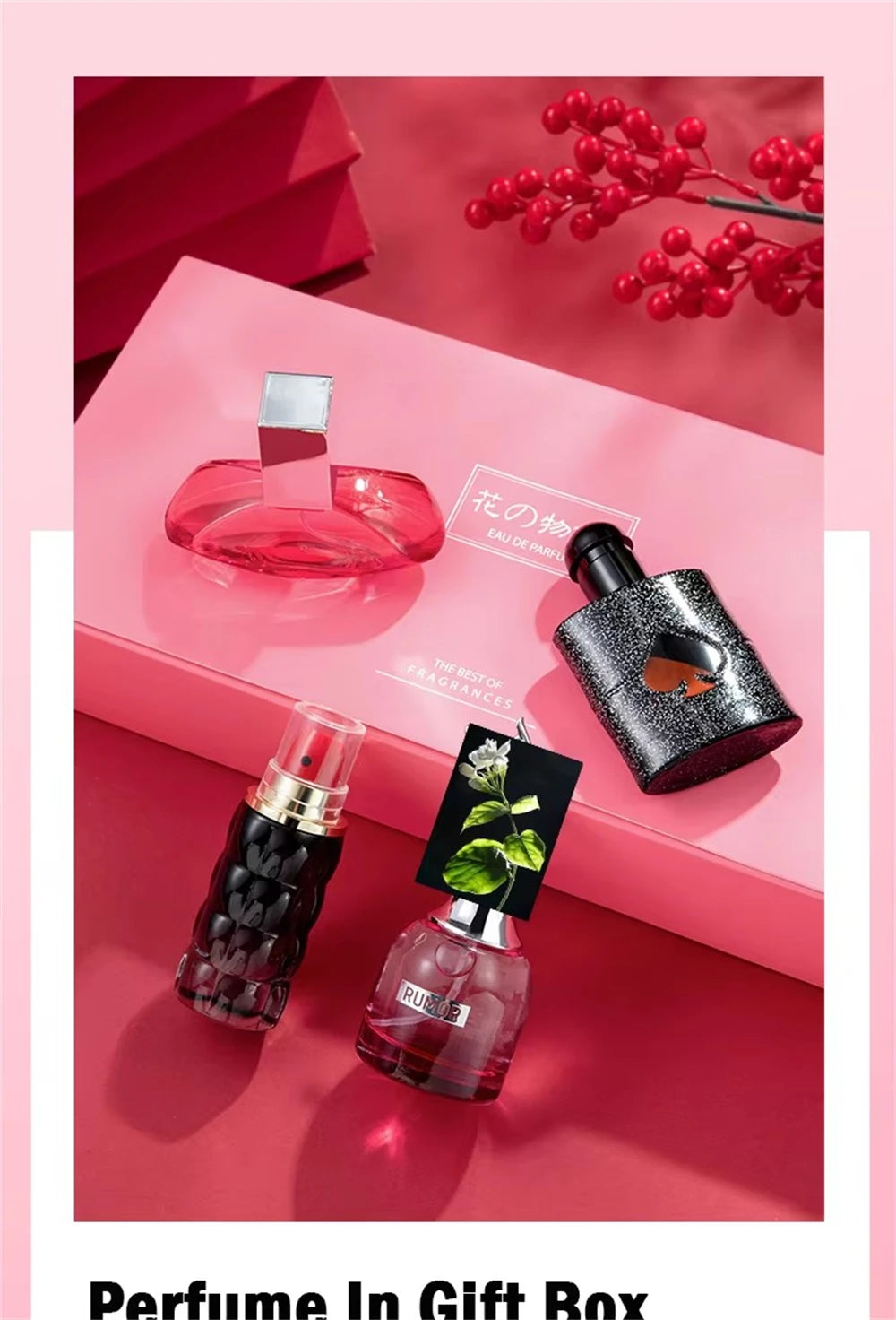 Private Brand Perfume Women Eau De Parfums Dames 105ml Perfumes De Mujer Originales Gift Box 4Pcs Set Natural Floral Scent Spray
