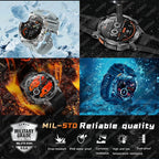 2026 Outdoor New 1000mAh Battery T-Rex 3 Military Grade Smart Watch Men IP69K Waterproof GPS HD Bluetooth Call 100+Sports Watch