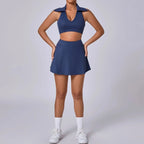 Seamless Tennis Skirt Set – Quick-Dry Workout Outfit