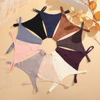 4Pcs Set Seamless Ultra-thin Underwear Women Sexy Thin Belt Panties Women's High Stretch Thongs Girls Breathable G-String Lingerie