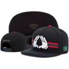 Skull Hand Snapback Hat – Flat Bill Adjustable Baseball Cap