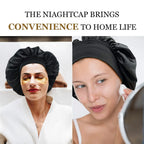 Solid Wide-Brimmed Satin Hair Bonnet for Sleeping *Multiple Colors*