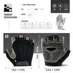 1 Pair Anti-Slip Cycling Gloves Breathable Half Fingerless Gloves Mtb Gloves Sunscreen Elastic Outdoor Sport Bicycle Gloves