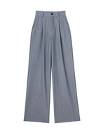 Willshela Women Fashion Solid Pleated Front Zipper Wide Leg Pants Vintage High Waist Full Length Female Chic Lady Trousers