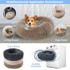 Round Pet Bed for Large Dog Bed Super Soft Cat Bed Plush Dog House for Medium Dog House Winter Warm Sleeping 40-90cm 6 Sizes