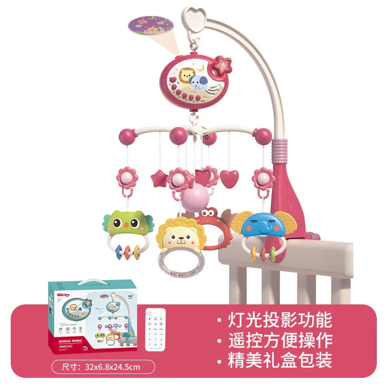 Musical Baby Crib Mobile - Lights, Music & Projection | Remote Control Crib Toy for Newborns