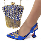 Italy beautiful Italian Shoes with Matching Bag Set HSW1-22