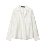 2026 New Women's Spring Shirts Fashion Loose Elegant Office Shirts Chic Street Comfort Youth Travel Holiday Shirt Tops