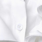 ZANZEA Elegant Women Blouse Ruffles Tops Fashion Long Sleeve Shirts Flounce Blusas Stylish OL Work Shirt Female White Blouses