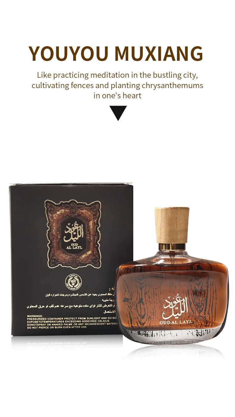 Arab Perfumes OUD AL LAYL Unisex Long Lasting Perfume For Man Woman Dubai Desert Flower Parfum Female Fragrance Parfume