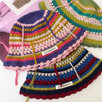 New Crochet Korean Handmade Bucket Hat