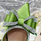 Med Heel Shoes for Women Italian Design Shoes and Bag Set ED1130