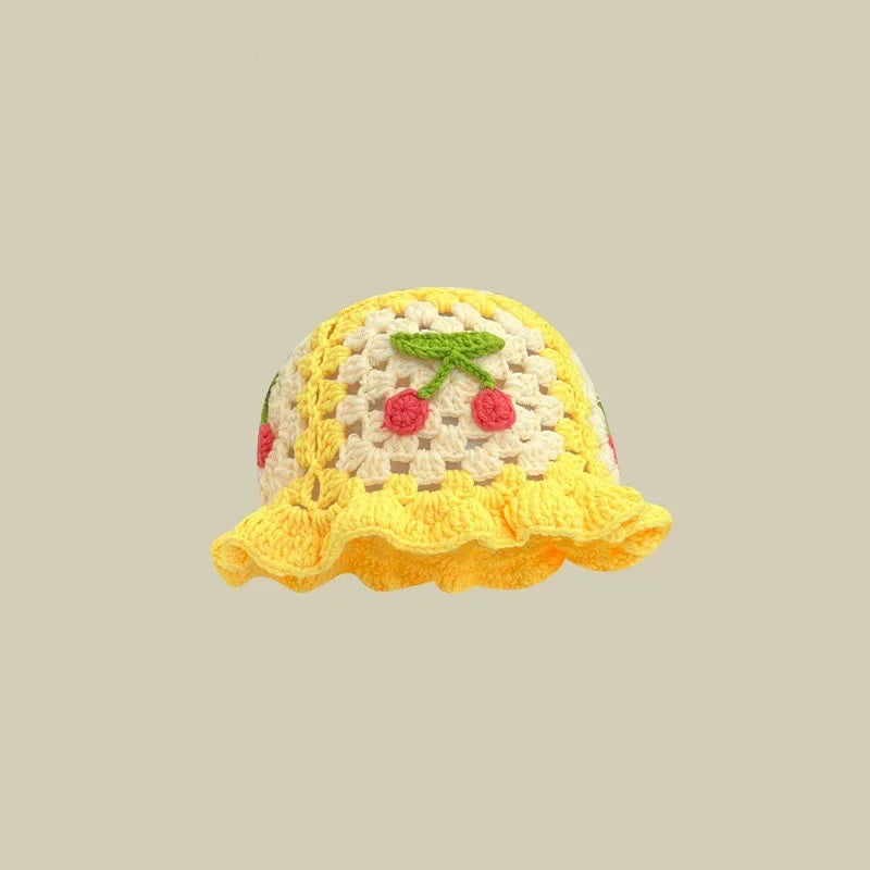 Handmade Knitted Bucket  Hat