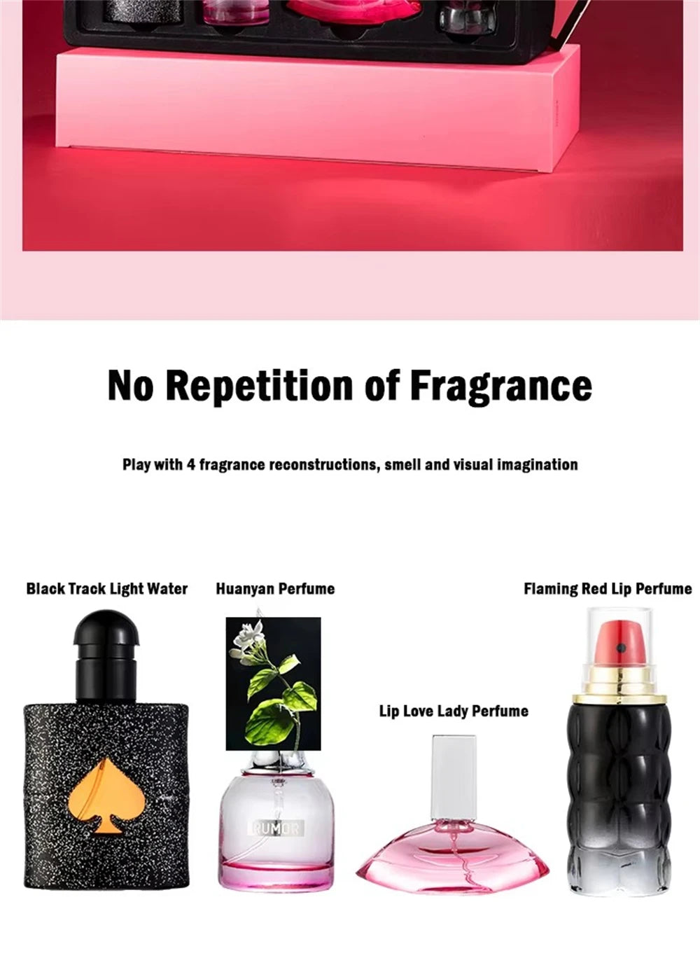 Private Brand Perfume Women Eau De Parfums Dames 105ml Perfumes De Mujer Originales Gift Box 4Pcs Set Natural Floral Scent Spray