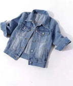 Womens Jean Jacket Cropped Denim Jackets Purple Yellow White Blue Stretchy 3/4 Puff Sleeve Distressed Shacket With Pockets