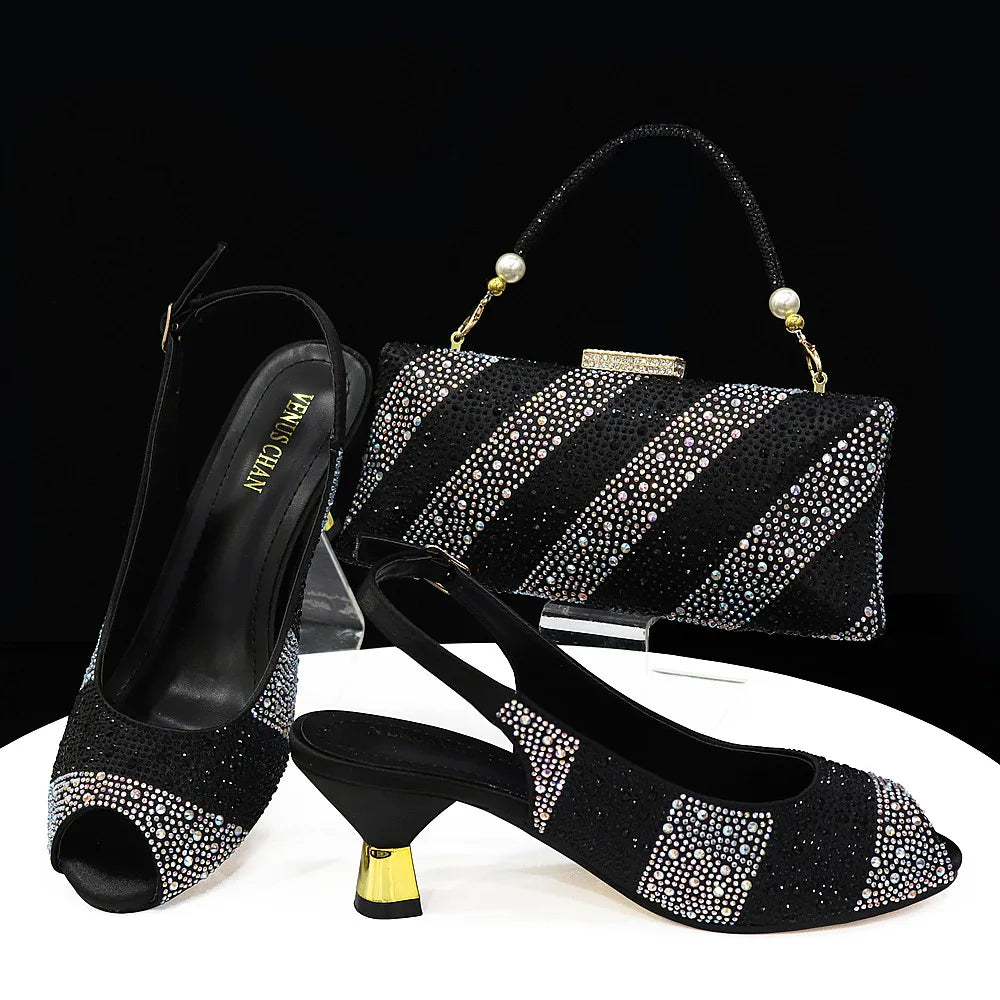 New Wedding Shoes and Bag Set HTY1-26