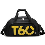 Large Capacity Gym Bag with Shoe Compartment and Wet Pocket