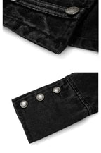 Streetwear Casual Loose Button Split Short Denim Jacket Women Fashion Spring Autumn 2026 Stand Collar Long Sleeve Jean Jacket