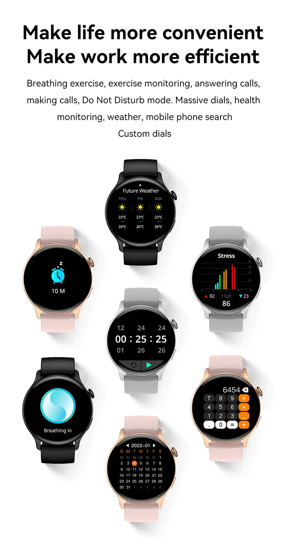 2026 NFC Smart Watch Amoled HD GPS Track Sports Heart Rate Bluetooth Call Waterproof Ladies Women Smartwatch For Women's Gift