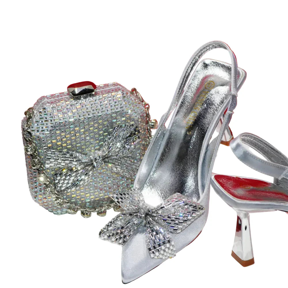Excellent Women Shoes And Matching Bag Set WER432