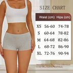 FINETOO 3PCS Women's Cotton Boyshort Panties Breathable Low Waist Solid Colors Underwear Female Casual Sports Boxers Underpants