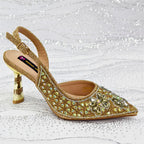 Luxury Handmade Shoes and Clutch Bag Set for Women FGR43