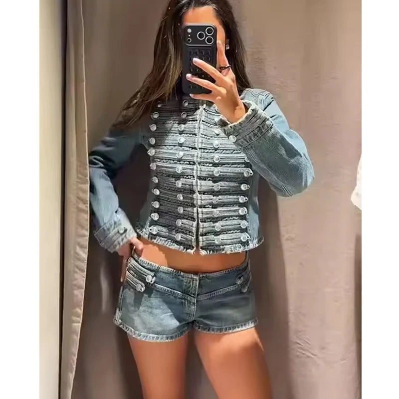 New Denim Jackets Women's Spring 2026 New Fashion Retro Slim Warm Elegant Women Jackets Chic Street Leisure Holiday Young Coats