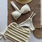 Minimalist three piece swimsuit