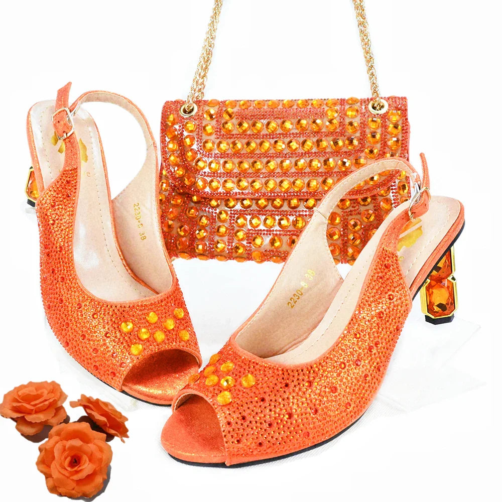 Italian Shoes And Bag Sets HJK1-1