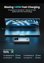MOVESPEED M25Pro 140W Power Bank 25000mAh PD3.1 Fast Charge Portable External Battery 100W Powerbank for MacBook Notebook Laptop