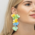Colorful Shiny Large Shell Earrings
