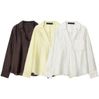 2026 New Women's Spring Shirts Fashion Loose Elegant Office Shirts Chic Street Comfort Youth Travel Holiday Shirt Tops