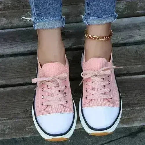 Summer Knitted Breathable Sneakers Women's Vulcanize Shoes