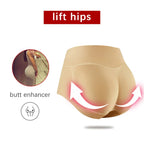 Women Body Shaper Buttocks Padded Panties Mid-Waist Hip Pad Fake Butt Lifter Underwear With Filling