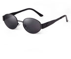 Retro Metal Frame Oval Sunglasses