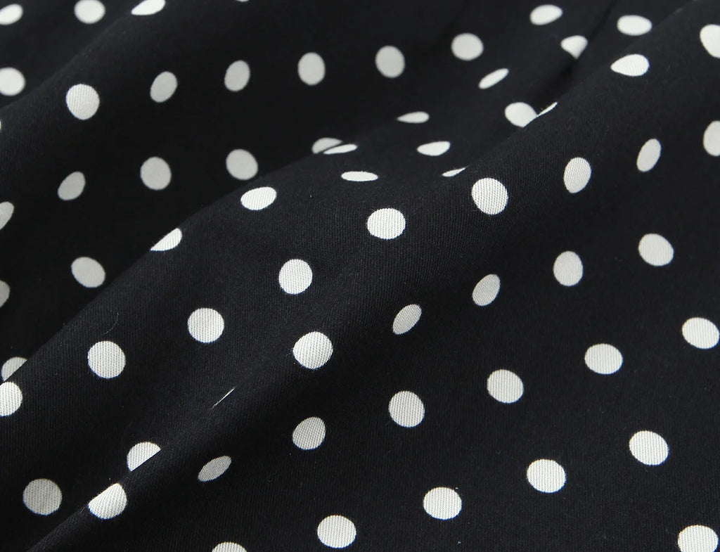 2026 Women New Fashion Suit Sexy Sleeveless Backless Polka Dot Halter Slim Short Top+Side Zipper Casual Short Skirts