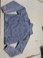 Women's Trendy Beaded Denim Jacket for Spring And Autumn New Fashion Casual Outerwear