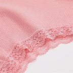3PCS/Set Women’s Cotton Lace Bikini Panties – Low-Rise Breathable Soft Stretch Underwear (95% Cotton Comfort Fit) Sexy Low Rise Lace Brazilian Panties Hollow Out Soft Breathable Lingerie Female Bow Underwear S-XL