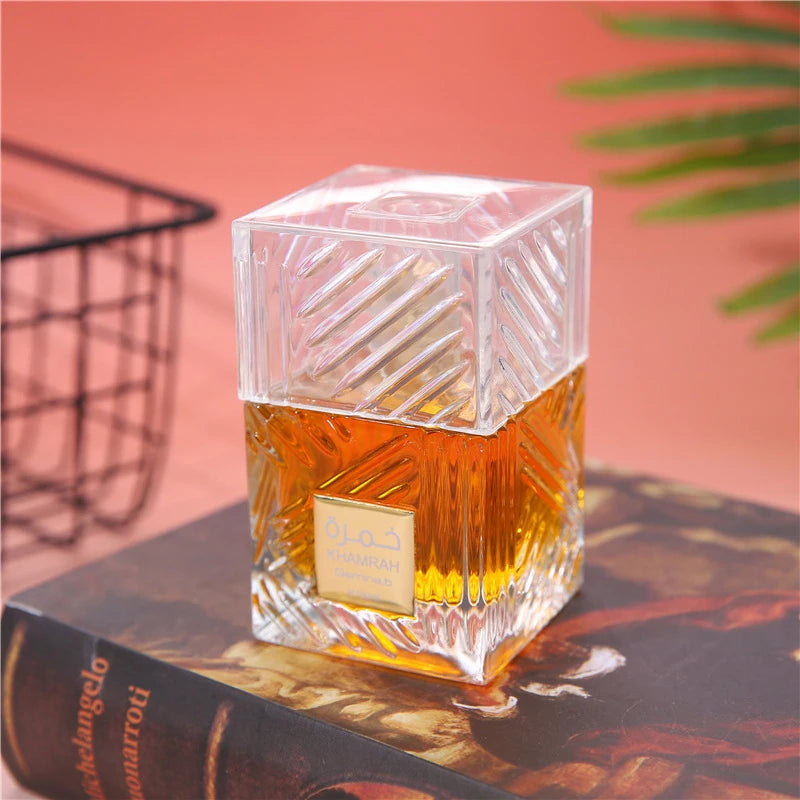Arab Brand Leather Notes Perfume Unisex Fresh Romantic Fougere Scent Woody Notes Strong Pheromone Lasting Cologne Perfume Gift