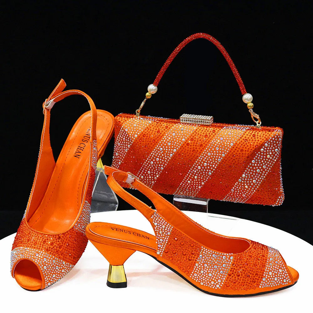 New Wedding Shoes and Bag Set HTY1-26