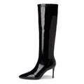 Knee-High Boots Women Pointed Toe Thin High Heel Casual Ladies Pumps Side Zipper Non-Slip Autumn New Stiletto Heels High Boots