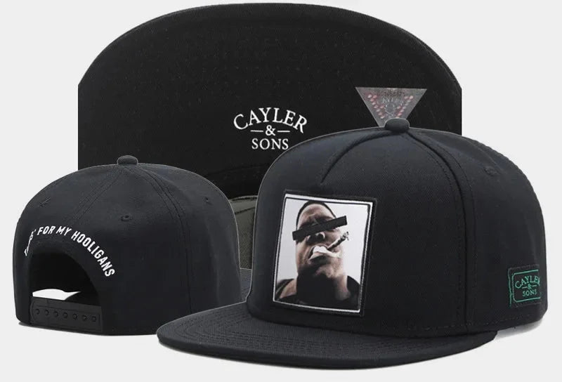 Classic Snapback Hat – Flat Bill Adjustable Baseball Cap