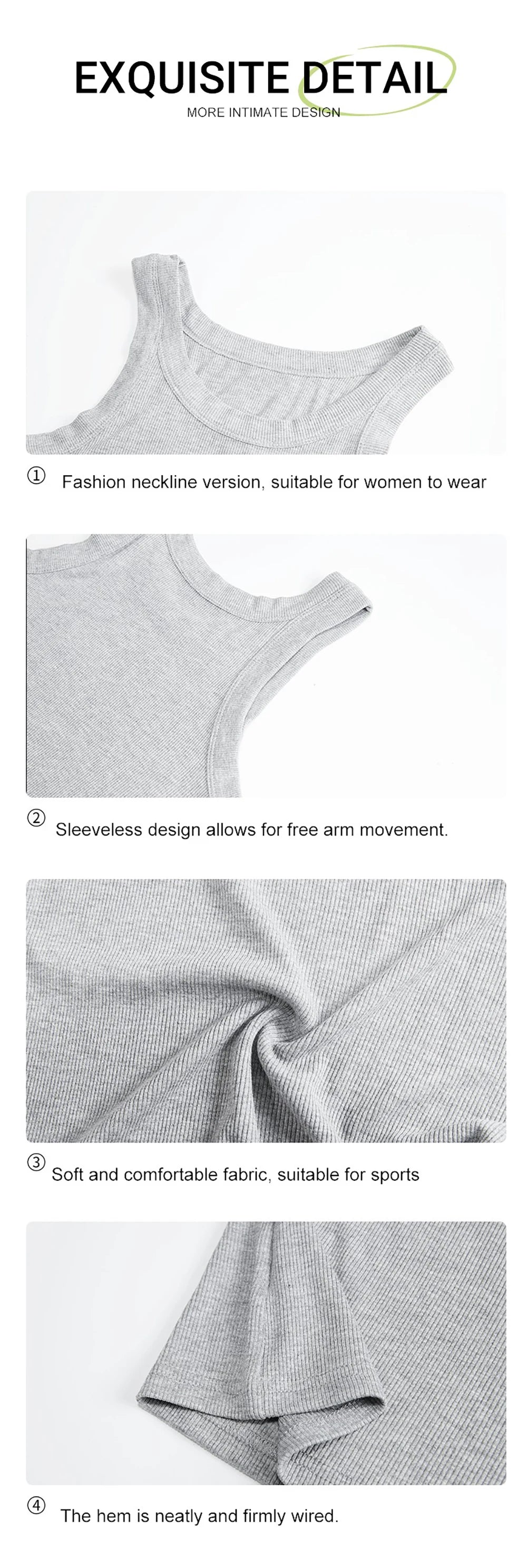 Customize Pattern DIY Picture Women Korean Tank Tops Thread Casual Street Vest Hip Hop Sleeveless Clothes Summer Y2K Woman Vests