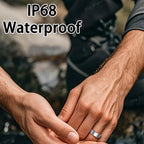2026 New Smart Ring Heart Rate Blood Pressure Sleep Monitoring Motion Tracking IP68 Waterproof Men Women Smart Ring Holiday Gift