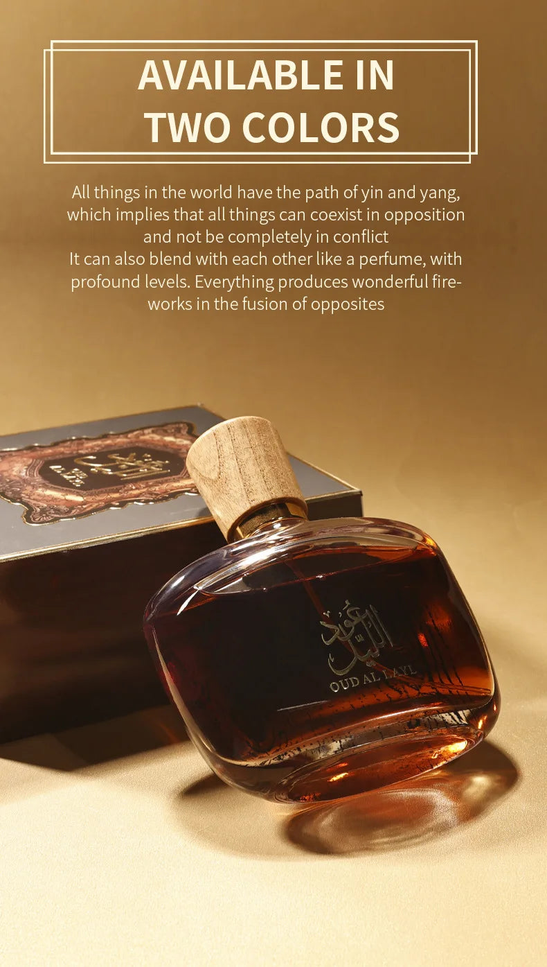 Arab Perfumes OUD AL LAYL Unisex Long Lasting Perfume For Man Woman Dubai Desert Flower Parfum Female Fragrance Parfume