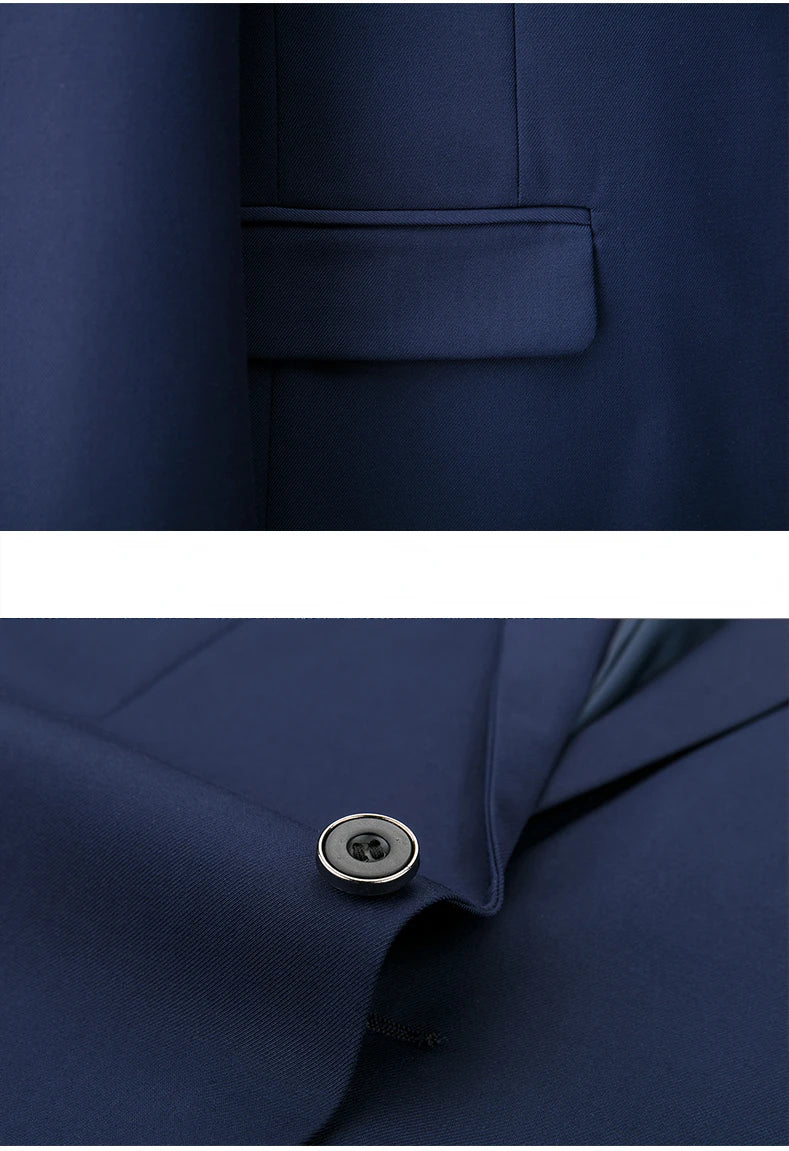 Men's Formal Slim Fit Suit Set, 2- or 3-Piece, M-6XL