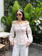 Women's White Tie Front Knot Blouse Elegant Sexy Oversized Collared Shirt with Bow Detail 2026 Women's Office Wear Tops