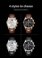 LIGE Casual Men Watch Luxury Leather Waterproof Sport Quartz Wristwatch Chronograph Military Watch for Men Relogio Masculino