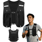 Breathable Running Hydration Vest with Storage for Hiking and Cycling